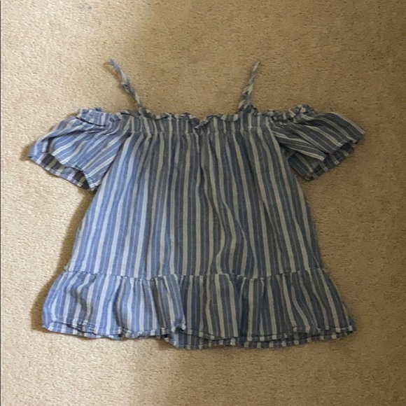 Rue21 Tops - Off the shoulder striped top